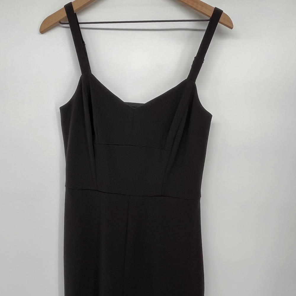 Rachel Roy Jumpsuit Women Large Black Sleeveless Cutout Wide Leg Formal - Picture 3 of 11